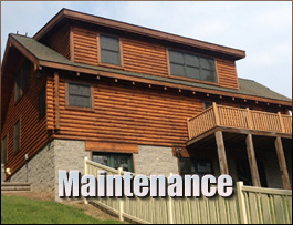  Wakefield, Ohio Log Home Maintenance